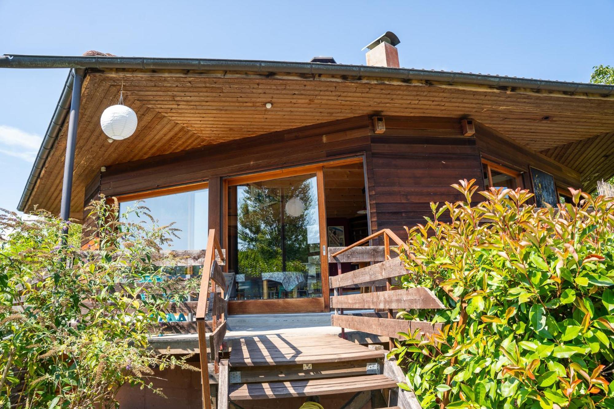 Le Grand Nid - Maison Alveole Bed And Books Sciez Exterior foto