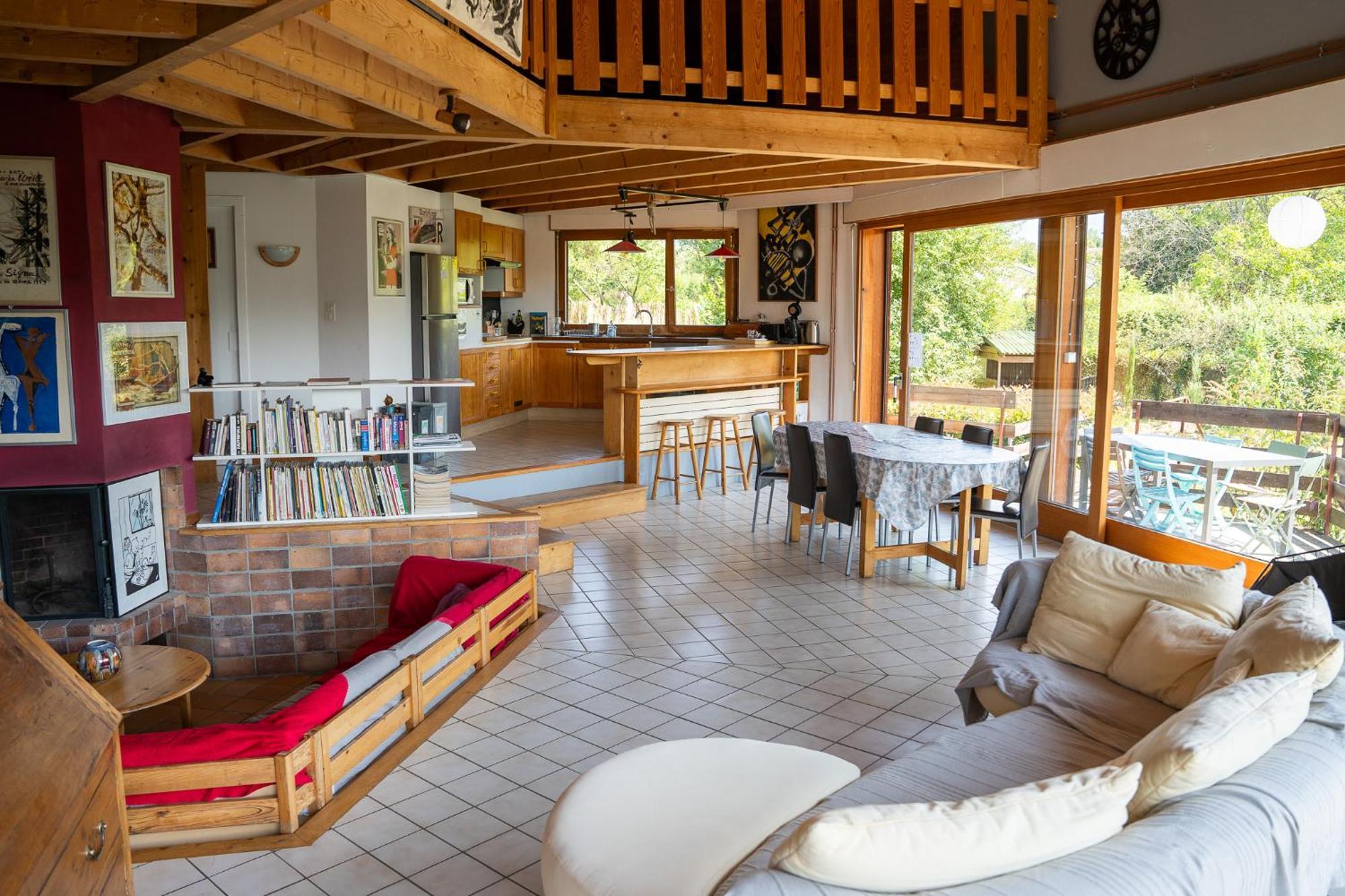 Le Grand Nid - Maison Alveole Bed And Books Sciez Exterior foto
